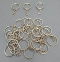 Key Ring 25mm Silver With Chain (50s)