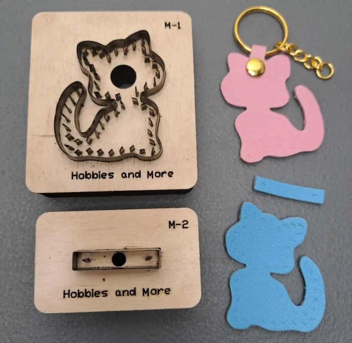 Cat Bag Charm 2 Molds (With Stitch Holes)