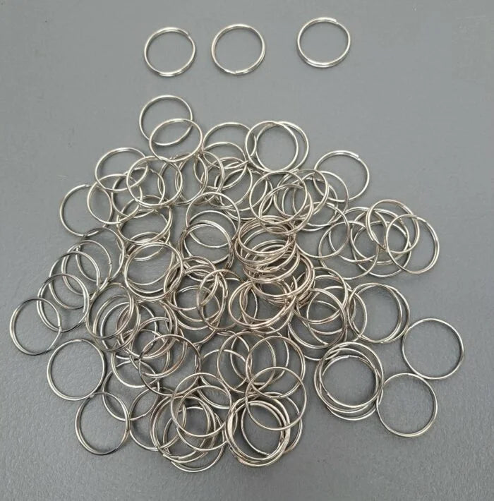 Key Ring 25mm Silver (100s)