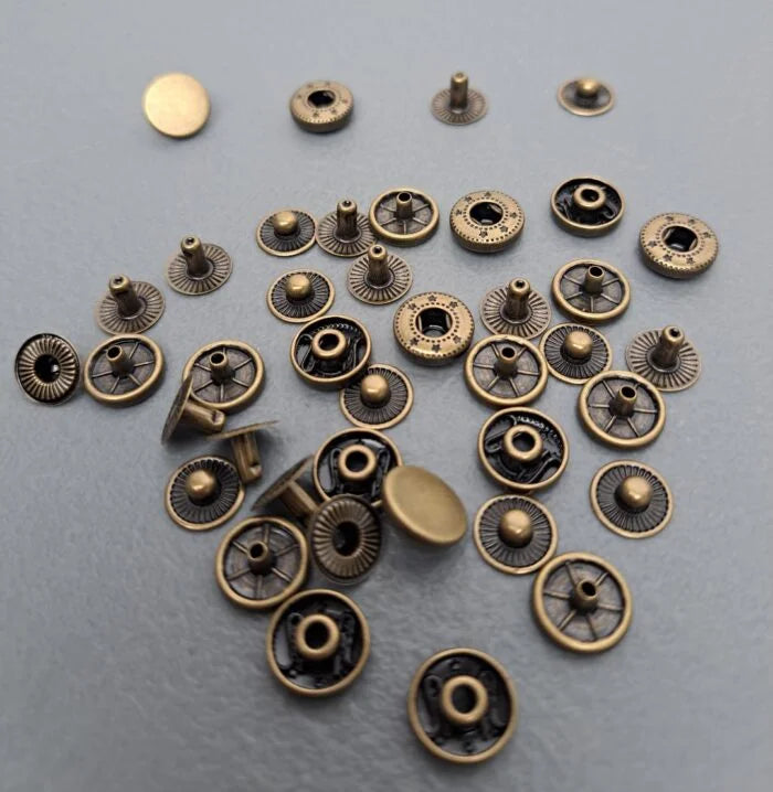 Metal Snap Button Antique 10mm (10s)